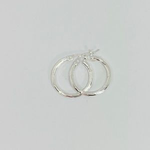Sterling Silver 925 Small Hoop Earrings 20mm